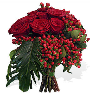 Bouquet de Rosas Encarnadas Premium