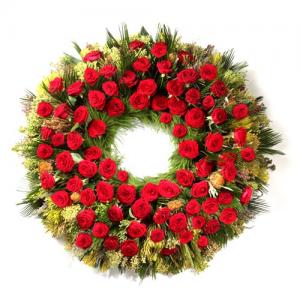 Coroa Funeral Rosas Vermelhas
